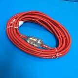 Extension Lead Red(10 Meter) with 15 Amp Lead/10 Amp Plug/Socket - 3 Core
